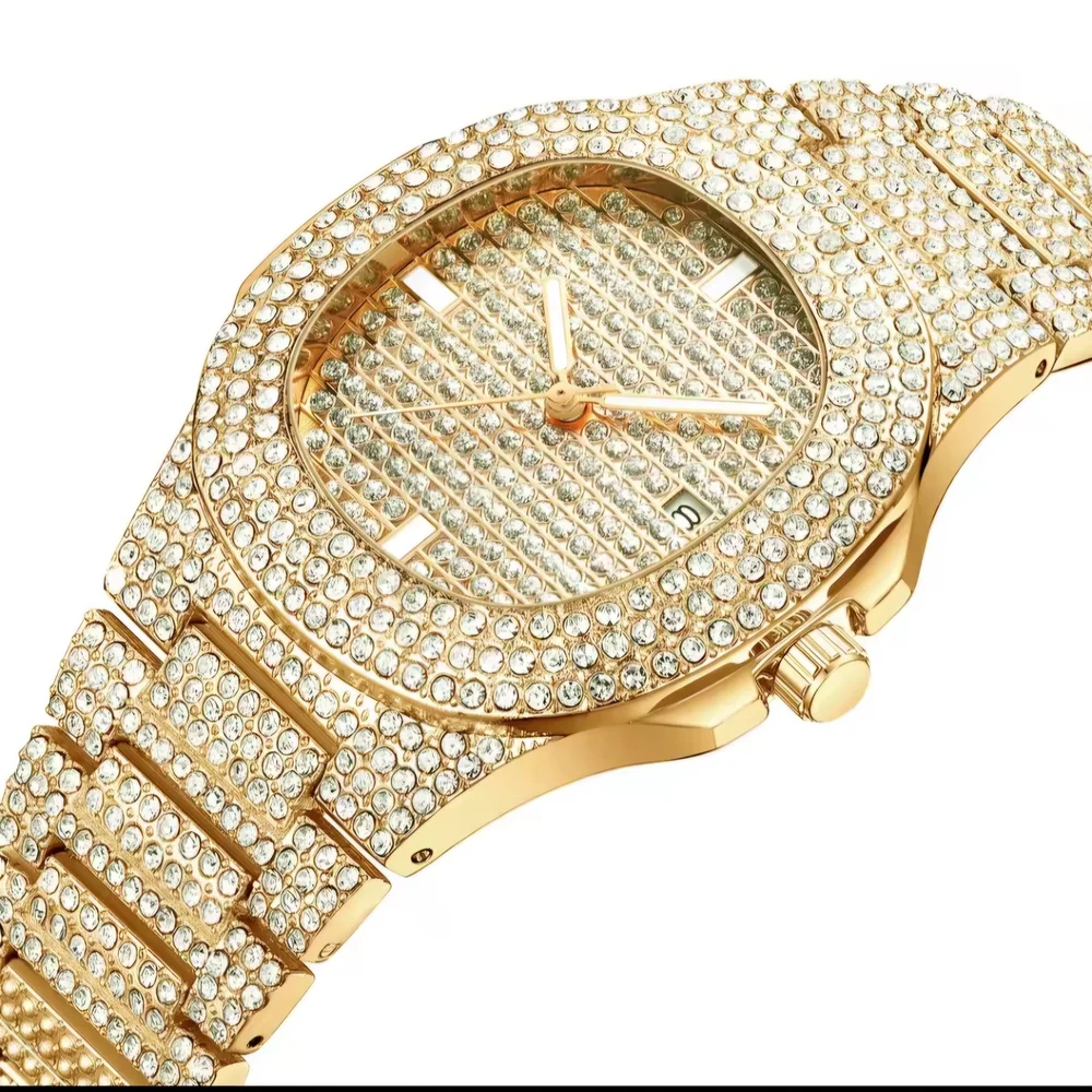 Iced Gold Watch
